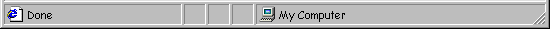 Microsoft's Internet Explorer 4.0 (Status Bar)