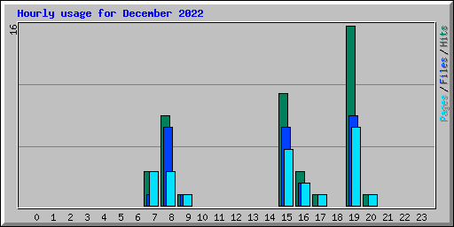 Hourly usage for December 2022